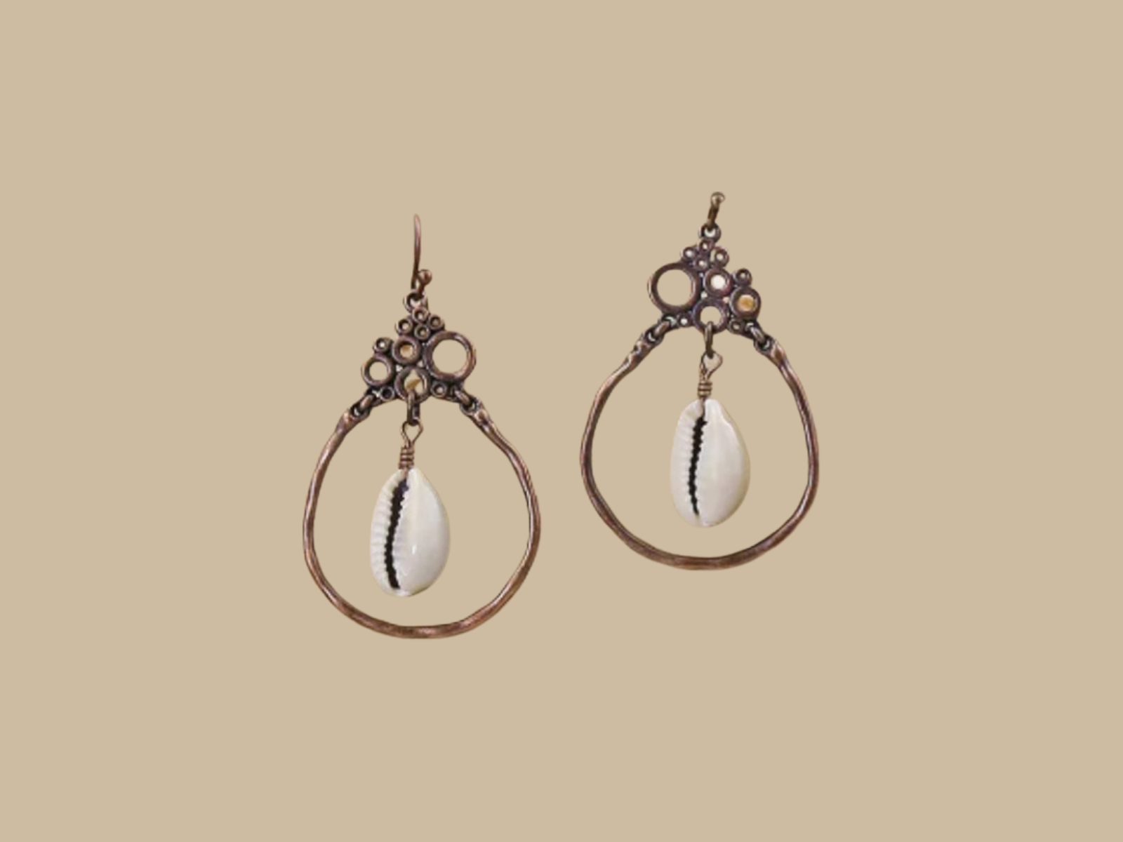 Cowrie deals shell hoops