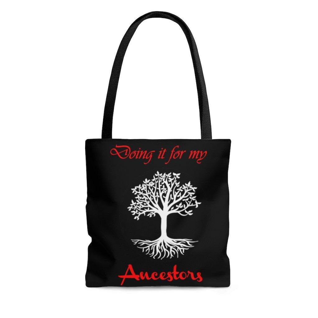 Doing It For My Ancestors Africa Double Sided Tote Bag Black