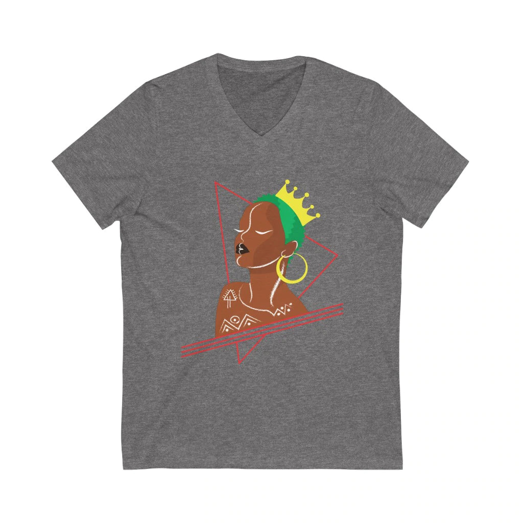 Black Queen with Lime Green Hair Tshirt