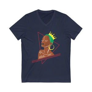 Black Queen with Lime Green Hair Tshirt
