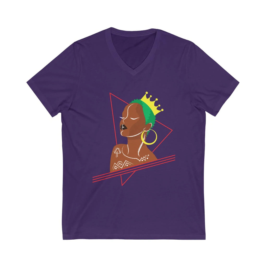 Black Queen with Lime Green Hair Tshirt