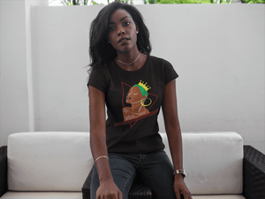 Black Queen with lime green hair Tshirt
