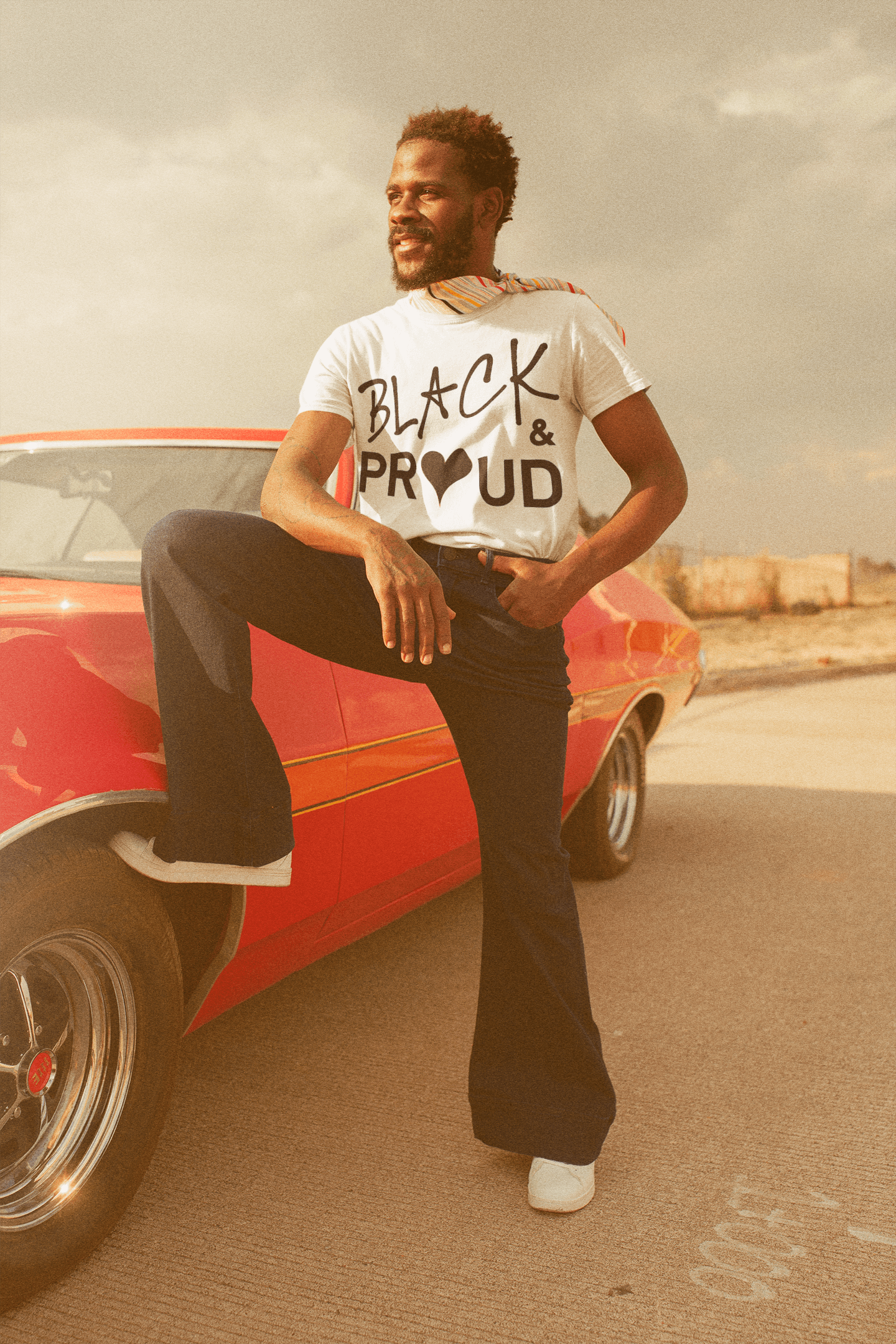 Black & Proud T-Shirt, Summer White
