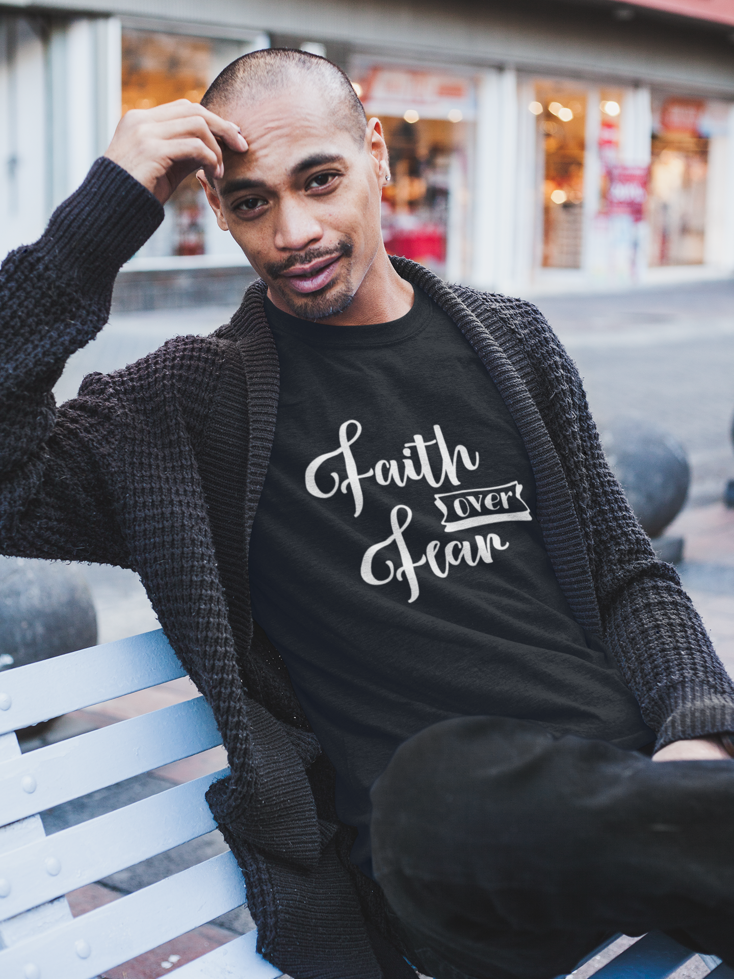 Faith over online fear t shirt