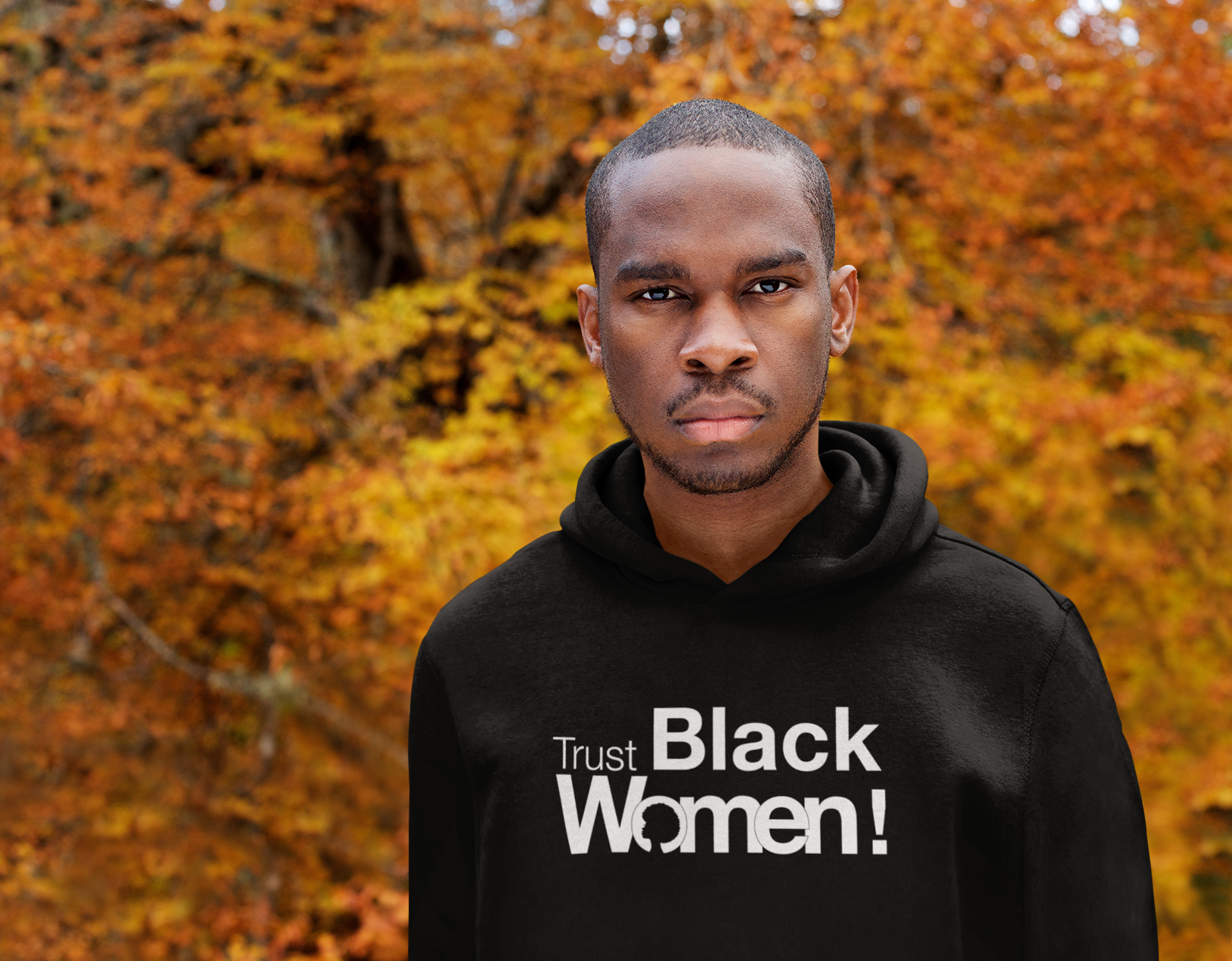 Limited Edition Trust Black Women Hoodie - Black Love Boutique