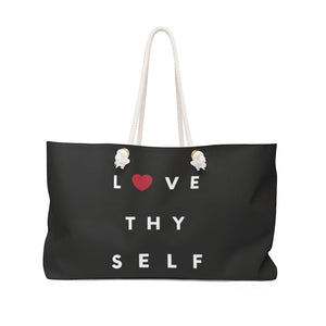 Love Thy Self Weekender Tote Bag Black Love Boutique