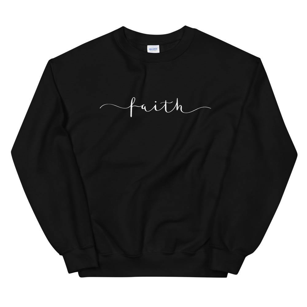 ★KIRSH★ Love New Cultures Wording Sweatshirt Black Faith Sweatshirt | Black Love Boutique