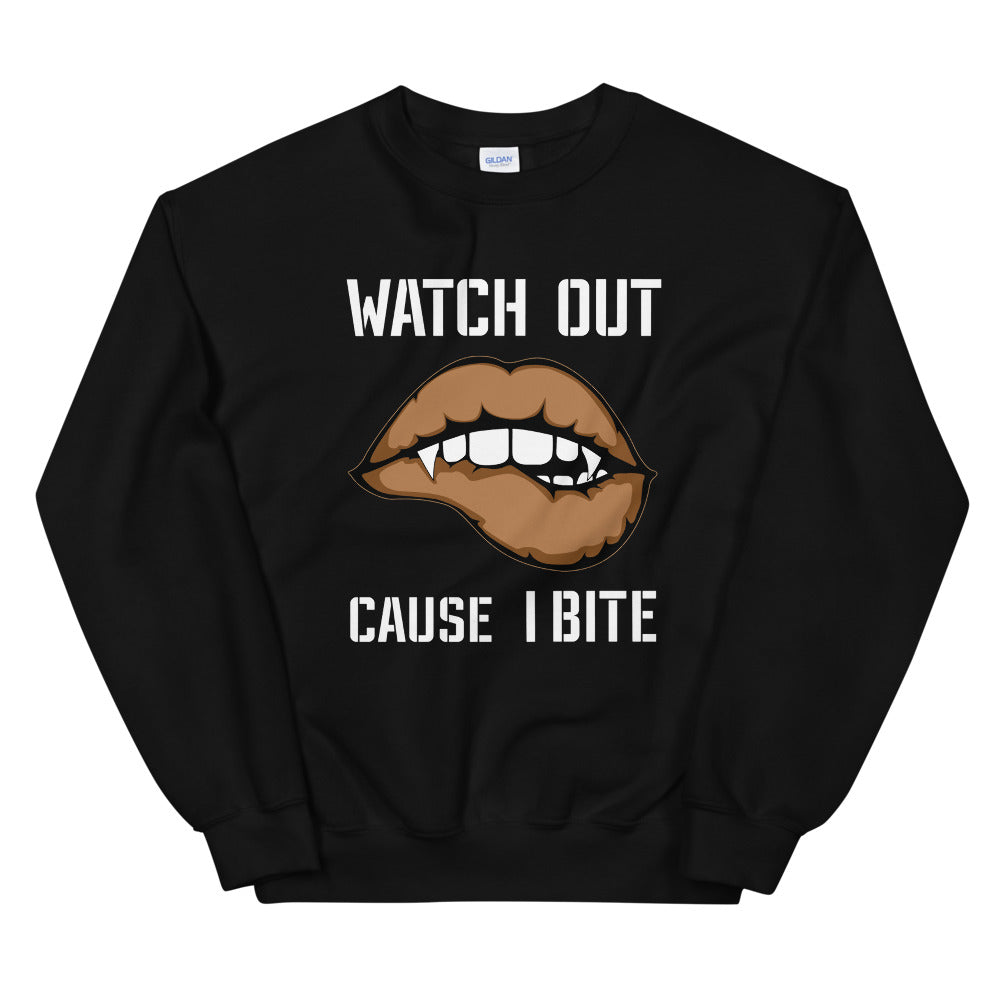 Limited Edition Watch Out Cause I Bite Sweatshirt - Black Love Boutique