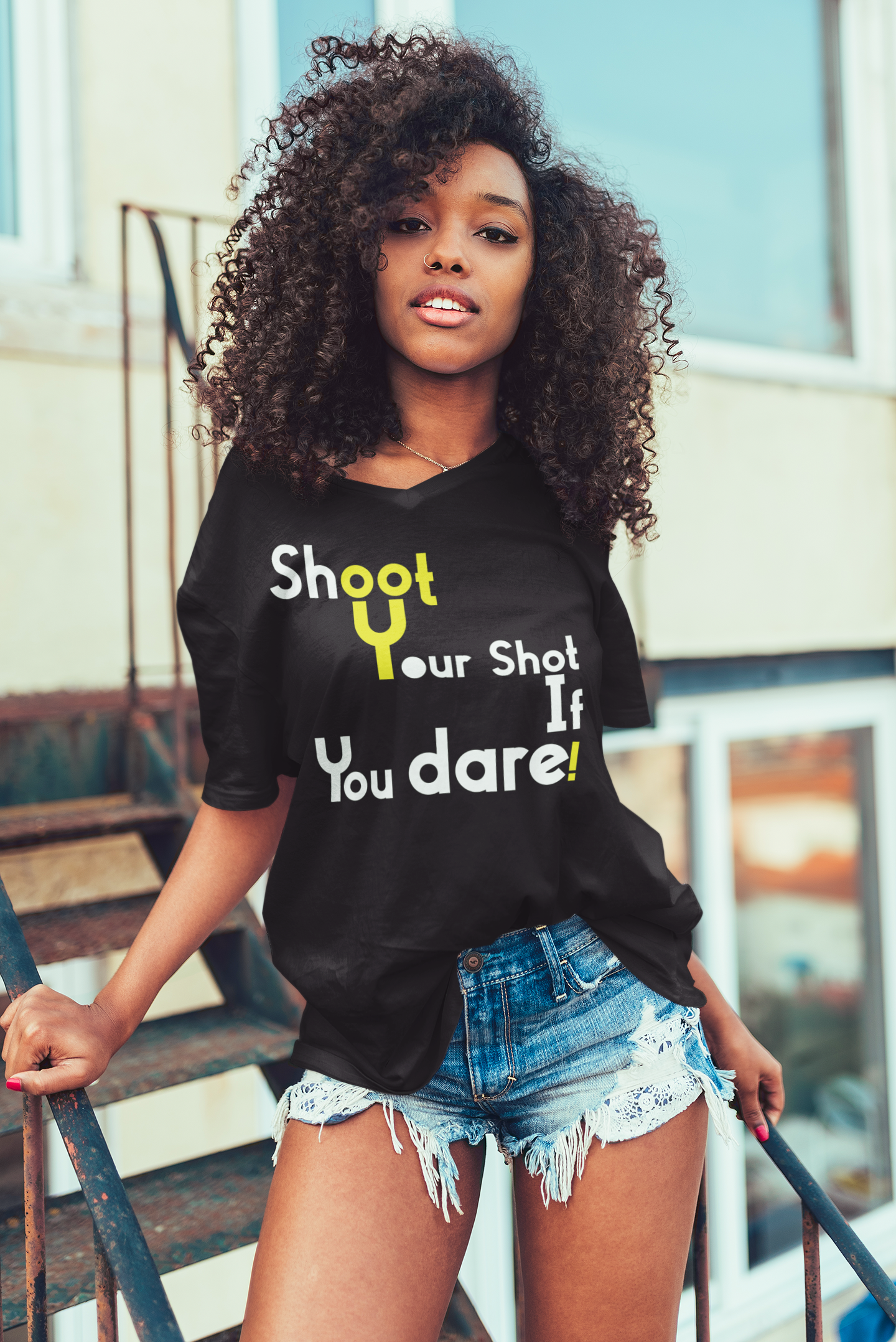 Limited Edition Shoot Your Shot If You Dare T-Shirt - Black Love Boutique