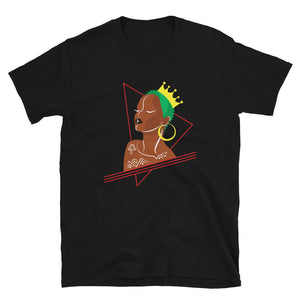 Black Queen With Green Hair Tshirt