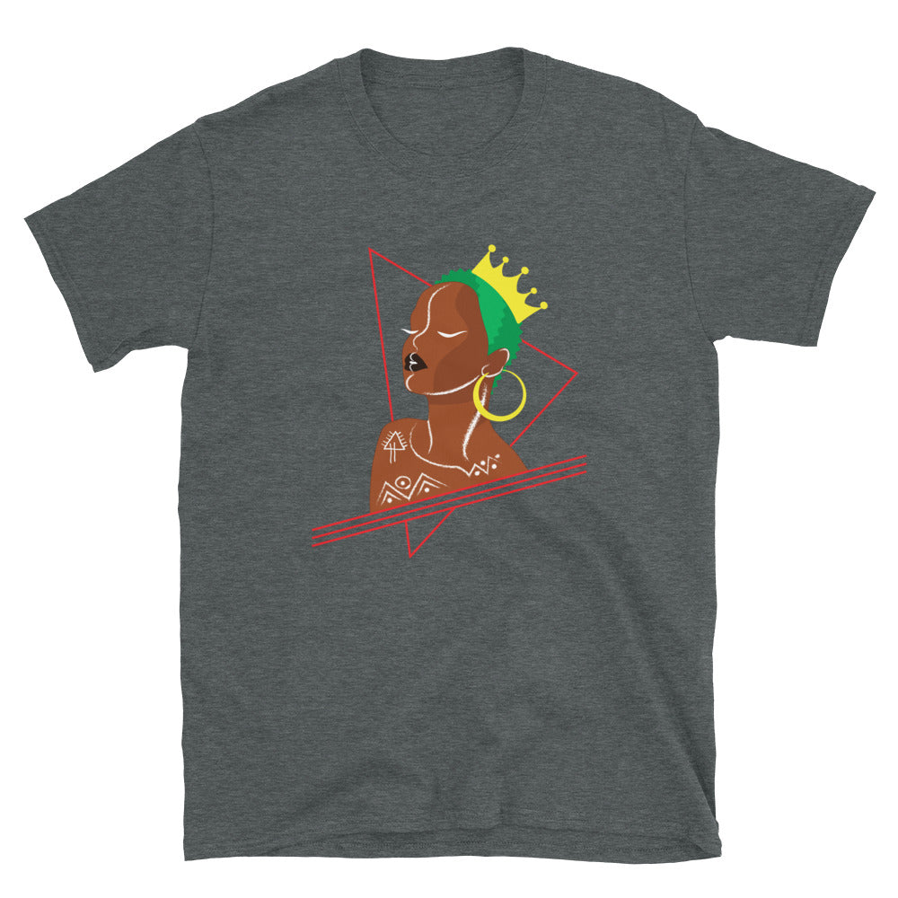Black Queen With Green Hair Tshirt