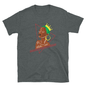 Black Queen With Green Hair Tshirt