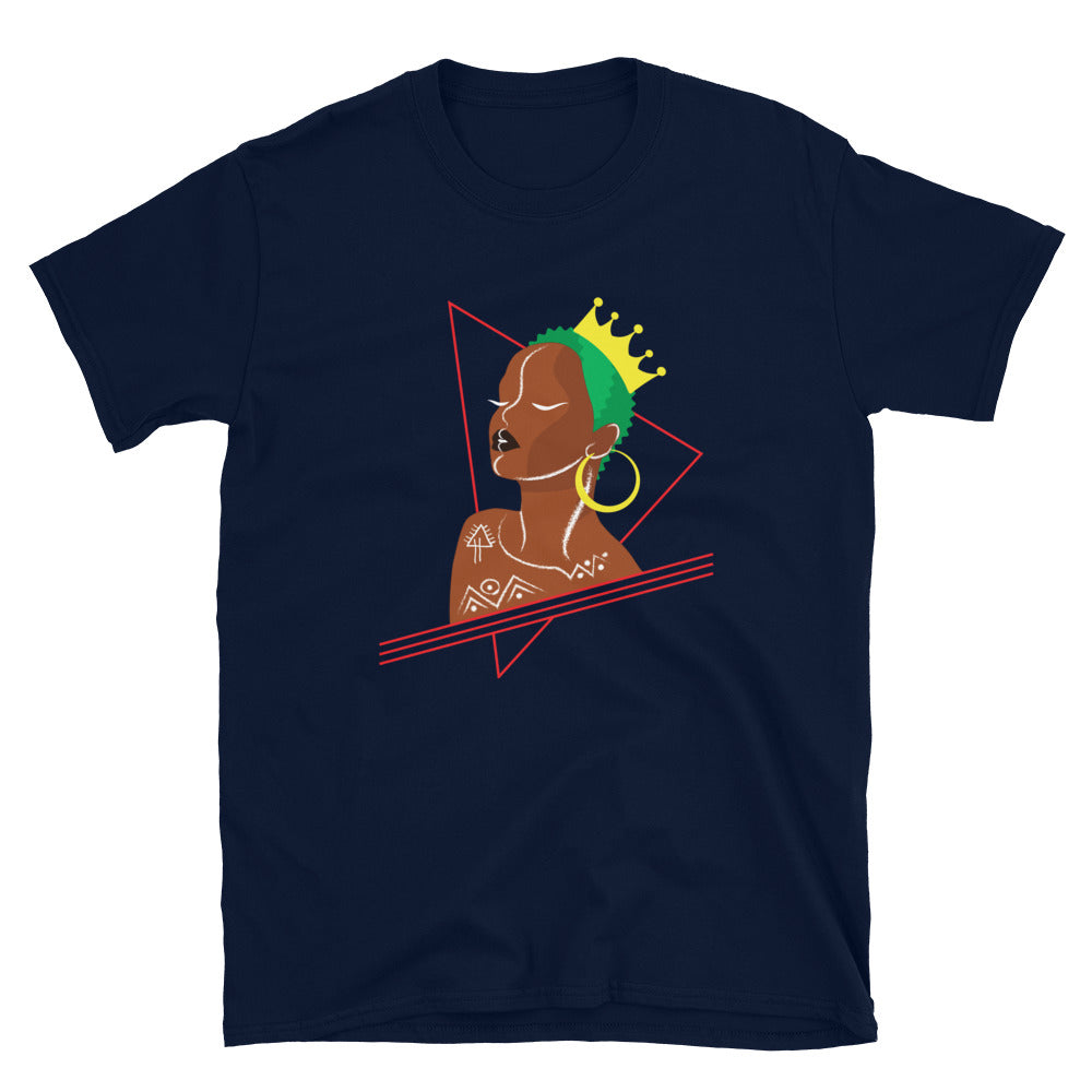 Black Queen With Green Hair Tshirt