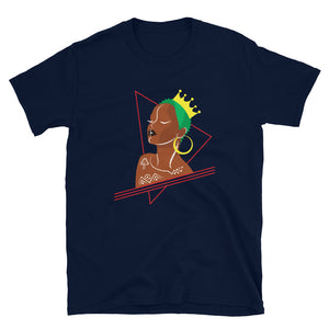 Black Queen With Green Hair Tshirt